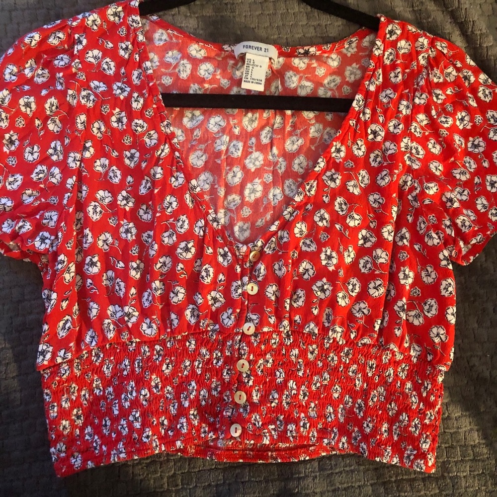 F21 crop top super cute brand new size large